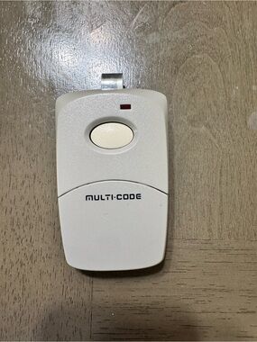 Multi-Code Garage Door Remote - White/Cream